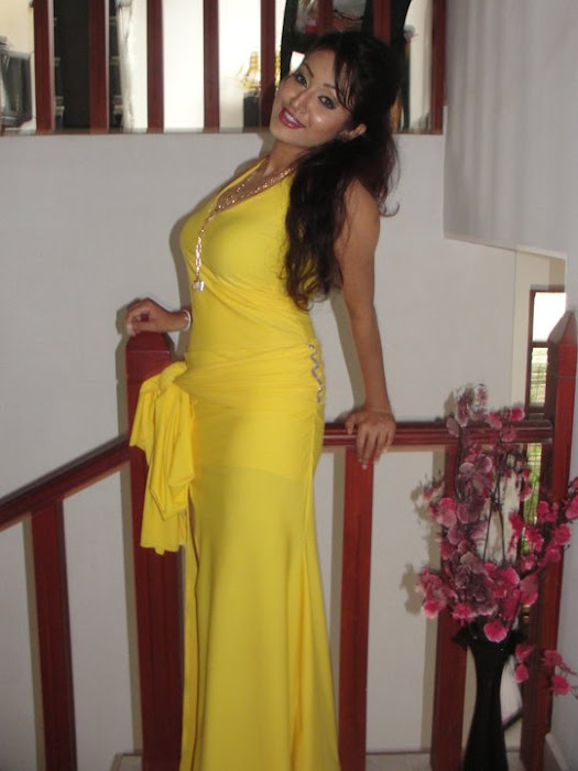model kaushalya madhavi in yellow dress actress pics